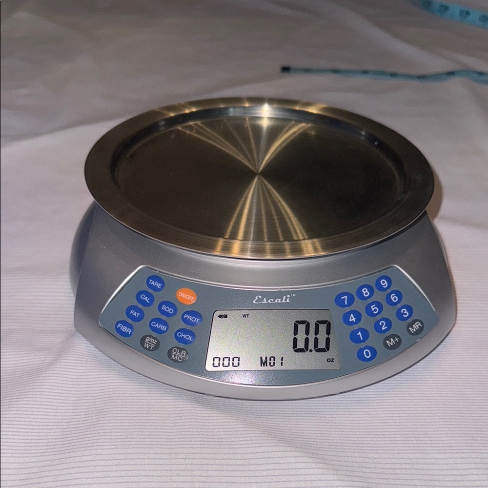 Escali Digital Kitchen Scale in Silver